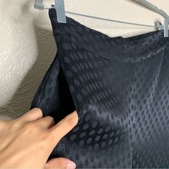 Madewell Drapey Jacquard Huston Pull On Crop Pants polka dot black - Picture 8 of 14